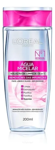 Água Micelar L'Oréal Paris 5 em 1 200ml - Limpeza Facial Suave