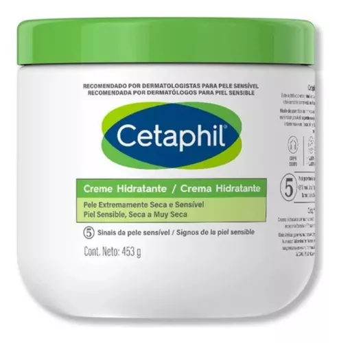 Cetaphil Creme Hidratante 453g - Niacinamida para Pele Seca e Sensível