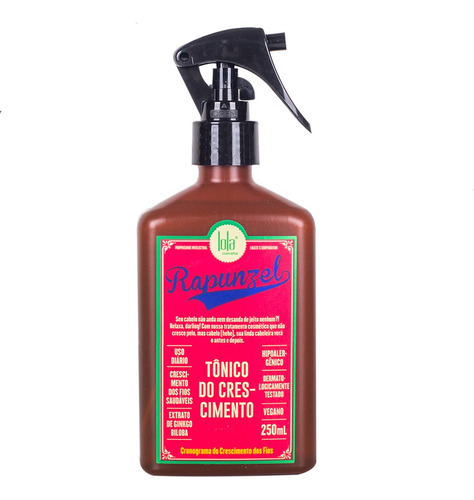 Tônico Capilar Rapunzel Lola 250ml | Contra Queda | Crescimento Saudável