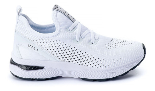 Tênis Branco Feminino Vili VL660 | Caminhada, Academia e Casual - Confortável e Leve
