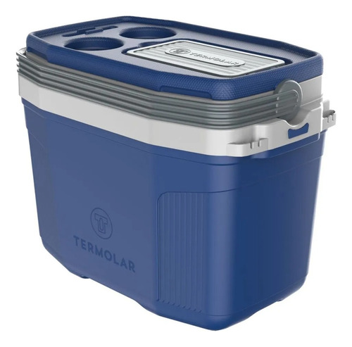 Caixa Térmica Termolar 20L Azul | Cooler Portátil para Camping e Praia