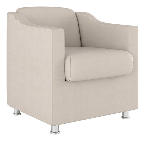 Poltrona Tilla Suede | Design Moderno, 12 Cores e Estrutura Reforçada