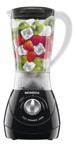 Liquidificador Mondial Easy Power L-550B 550W | 1,5L, 2 Velocidades + Pulsar - 127V