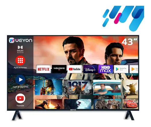 Smart TV Weyon 43” Full HD LED – Android TV com HDMI, Wi-Fi e Apps
