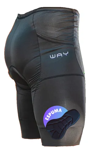 Short Ciclismo Masculino com Bolso Way – Bermuda com Espuma D70, Forro Anatômico, Conforto e Alta Performance