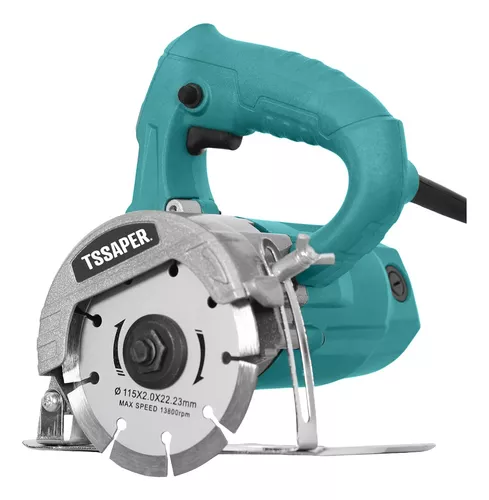 Serra Mármore TSSAPER 1200W | Corte 110mm para Madeira, Granito e Concreto + 2 Discos