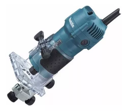 Tupia Manual Makita 3709 530W | Base Inclinável e Profundidade Ajustável